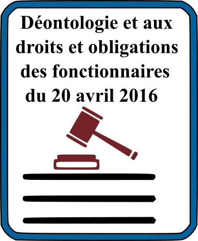 Ethics And The Rights And Obligations Of Officials Of 20 April 2016
